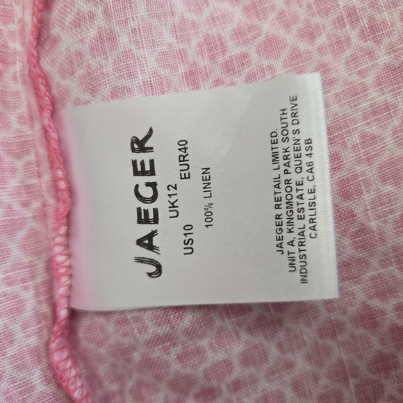 Jaeger Pink Short Sleeve Blouse Size 12 - Picture 17 of 17